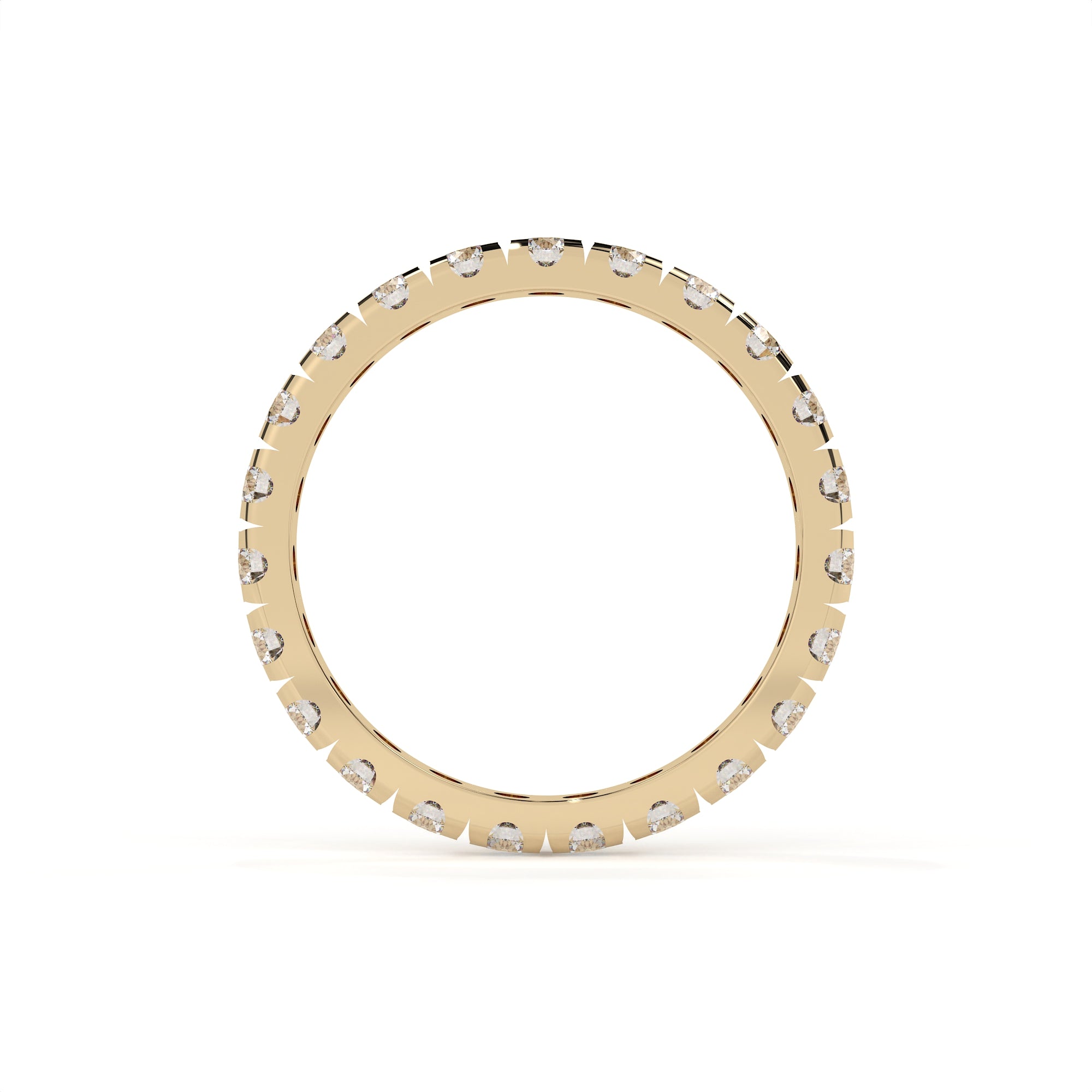 Modern Round Diamond Eternity Anniversary Band