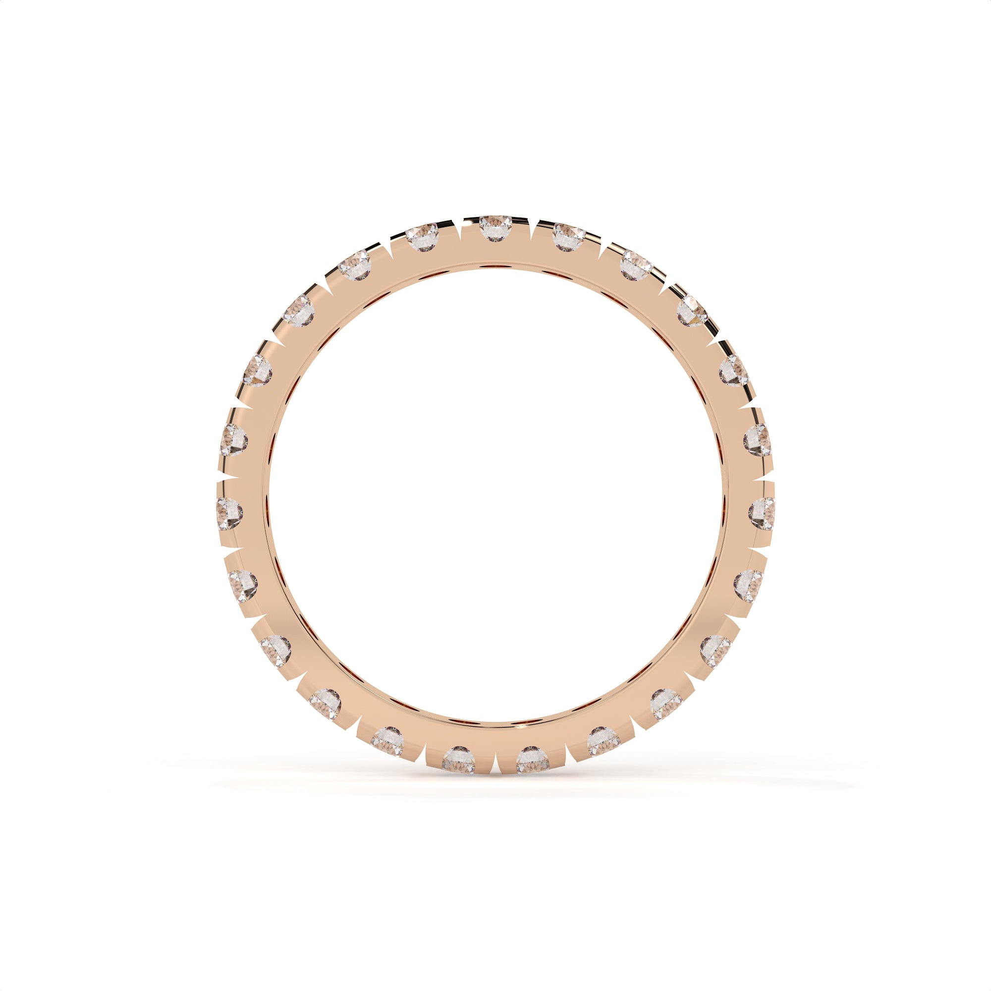 Modern Round Diamond Eternity Anniversary Band