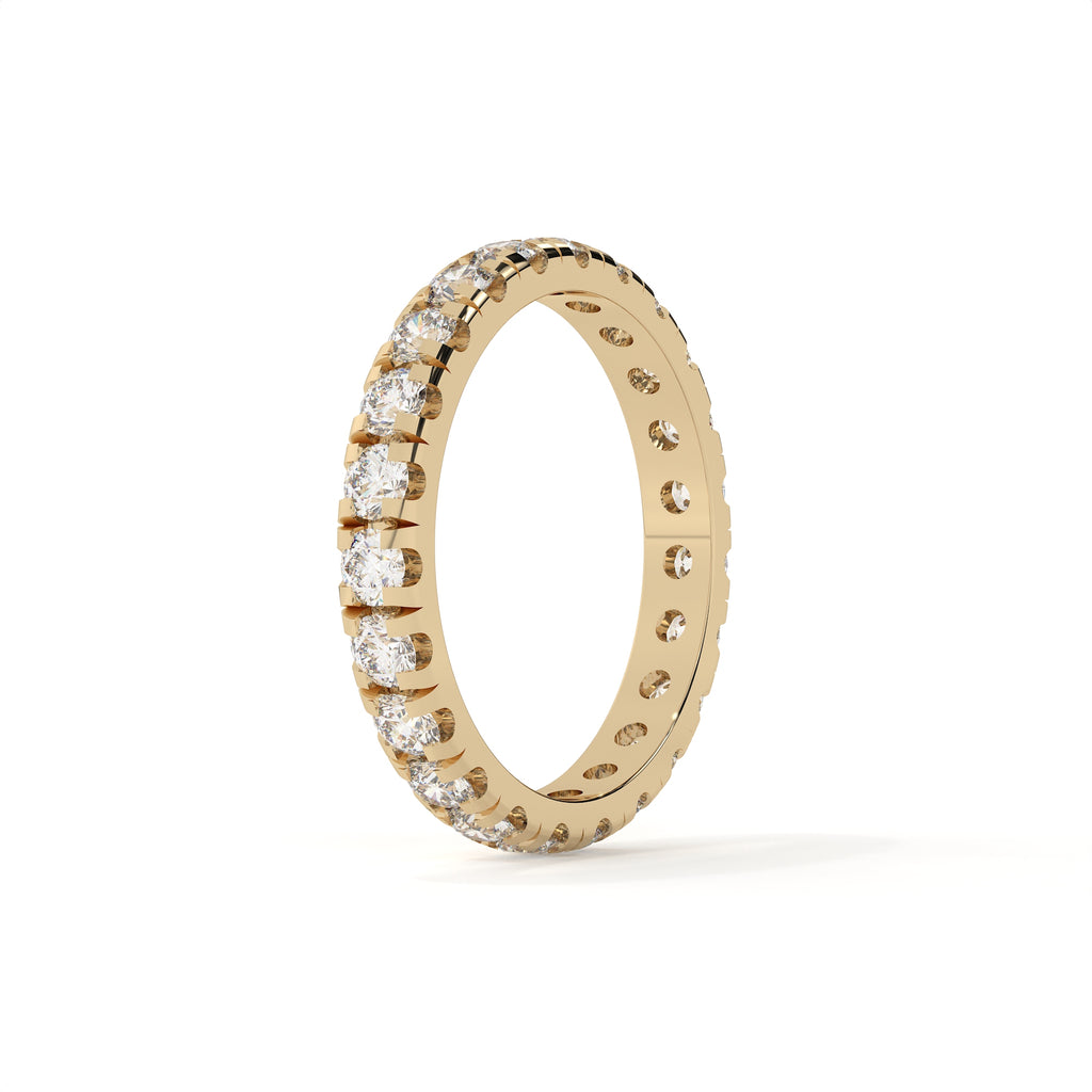 Modern Round Diamond Eternity Anniversary Band