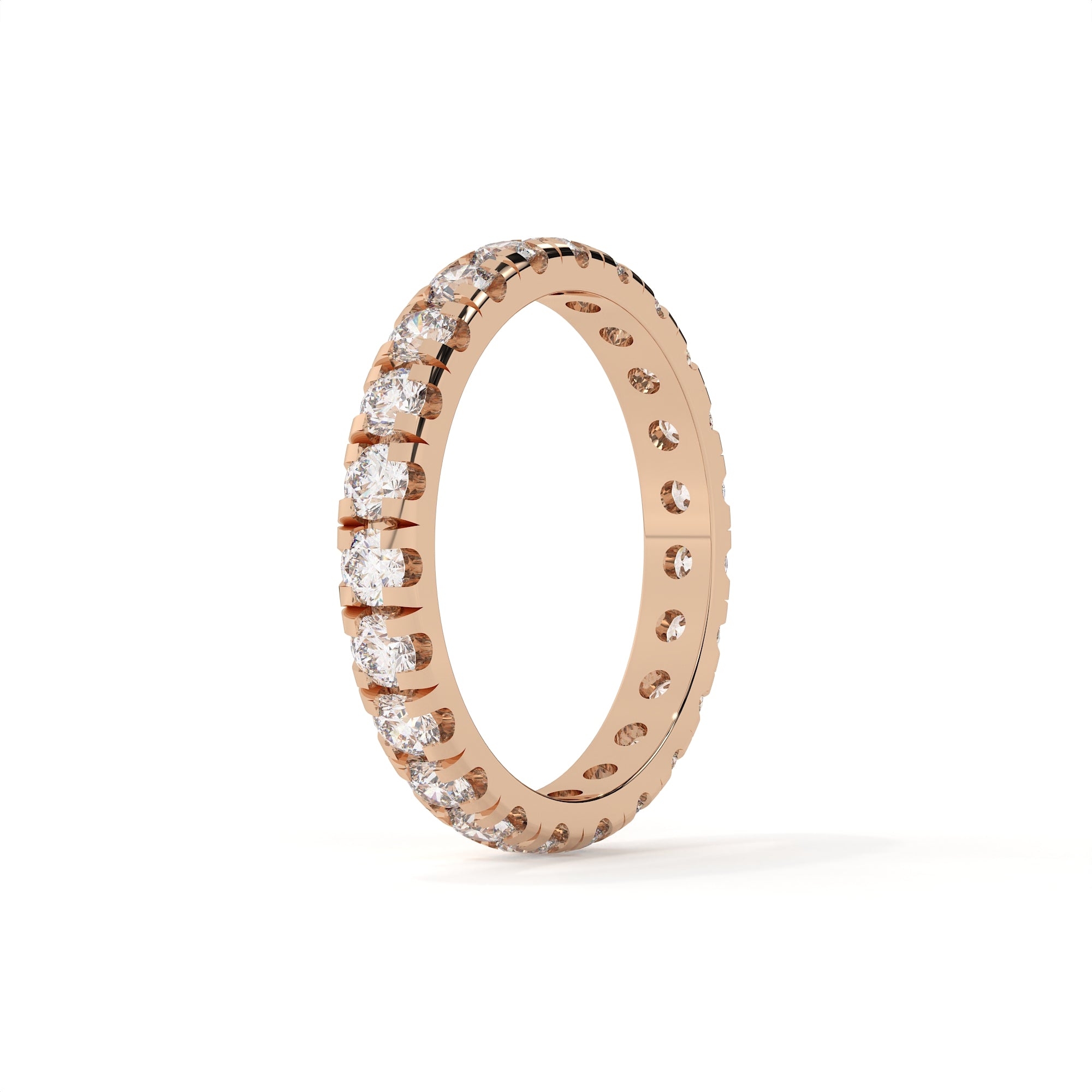 Modern Round Diamond Eternity Anniversary Band