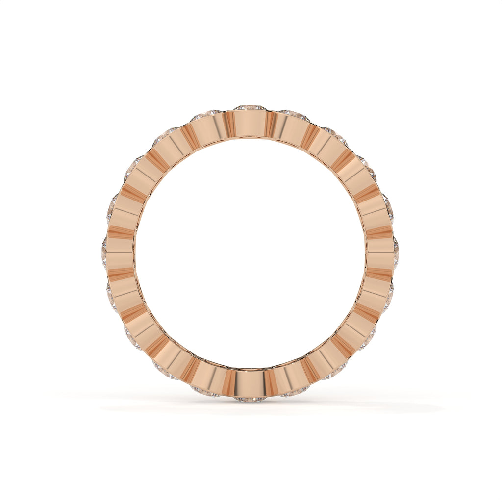 2 Carat Bezel Set Round Diamond Eternity Band