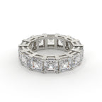 9 Carat Asscher Cut Diamond Full Eternity Band