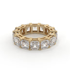 9 Carat Asscher Cut Diamond Full Eternity Band