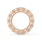 2.15 Carat Lab Grown Diamond Square Emerald Cut Eternity Band