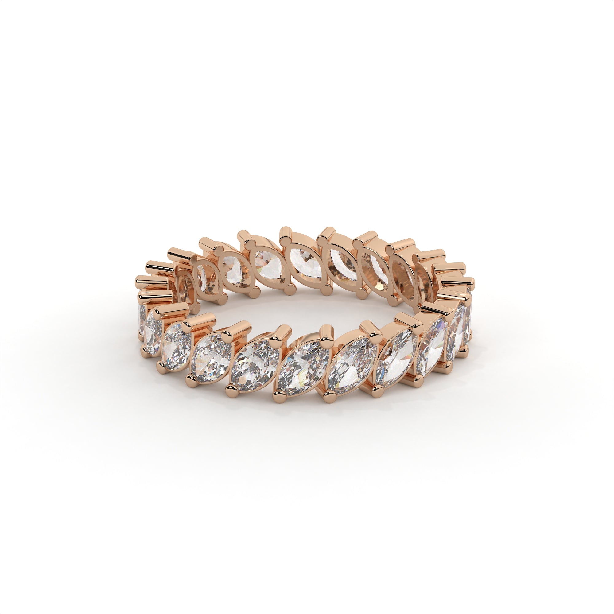 Marquise Diamond Full Eternity Wedding Band
