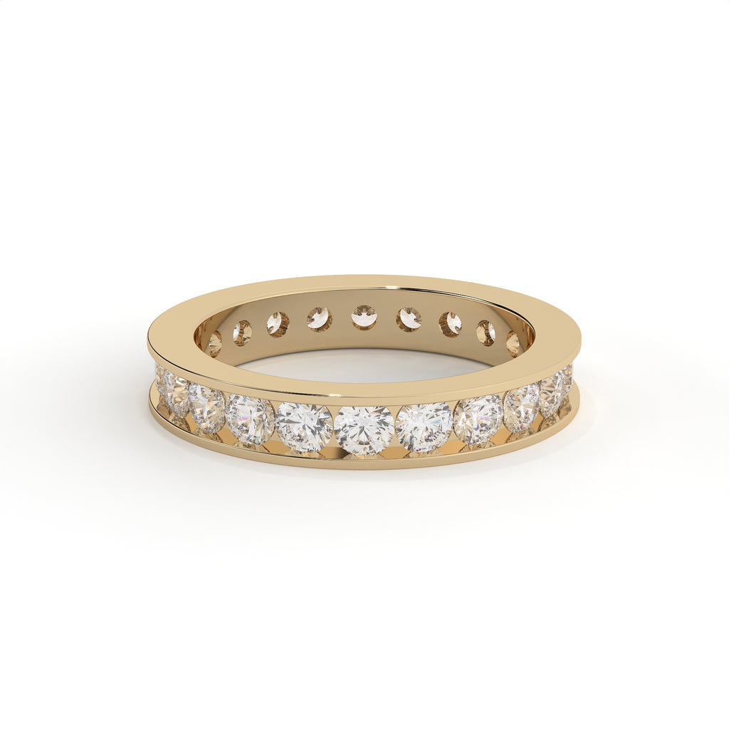 2 Carat Channel Set Round Diamond Eternity Band