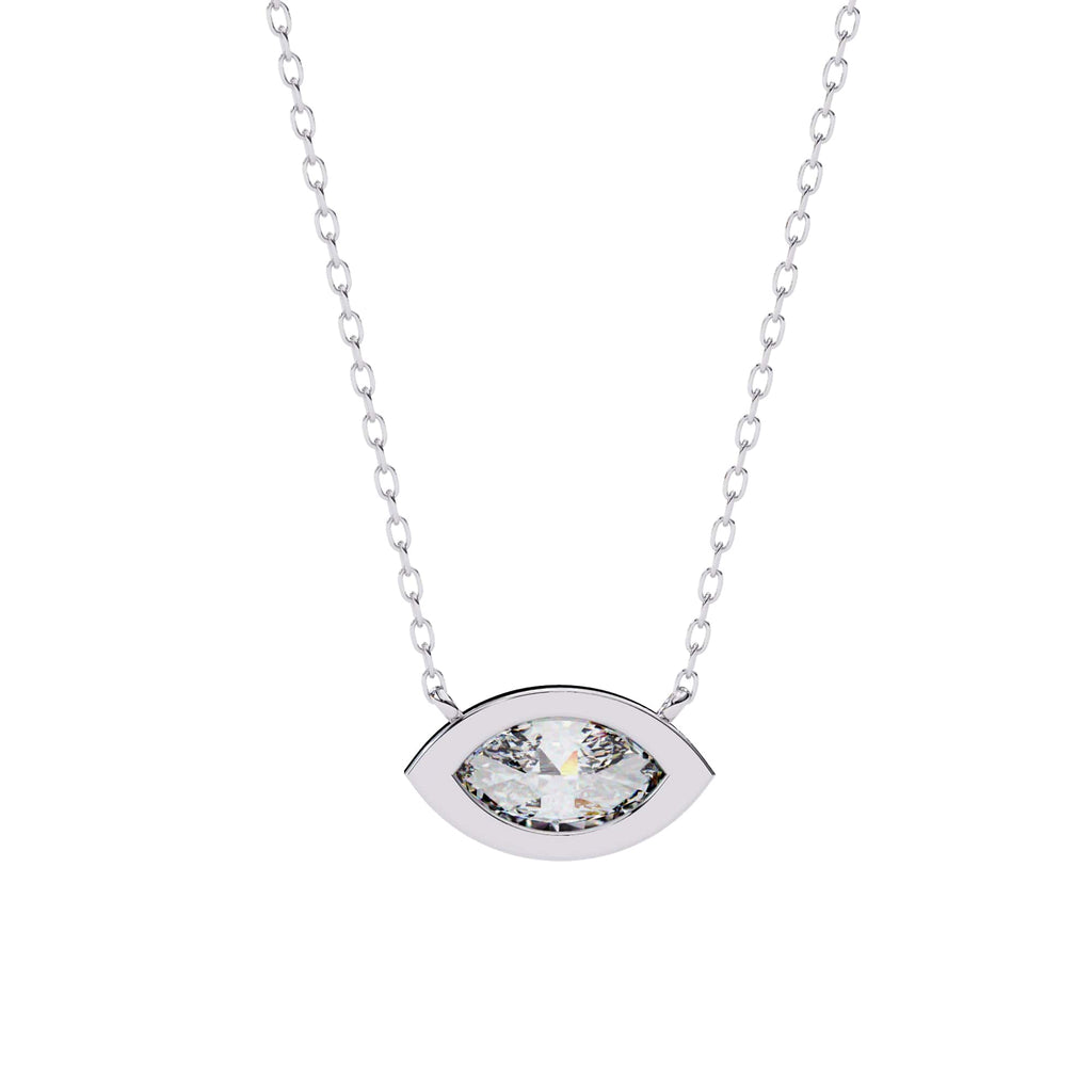 Sophisticated Marquise Bezel Pendant