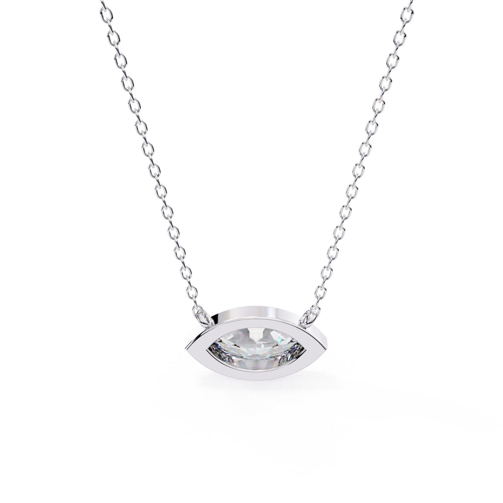Sophisticated Marquise Bezel Pendant