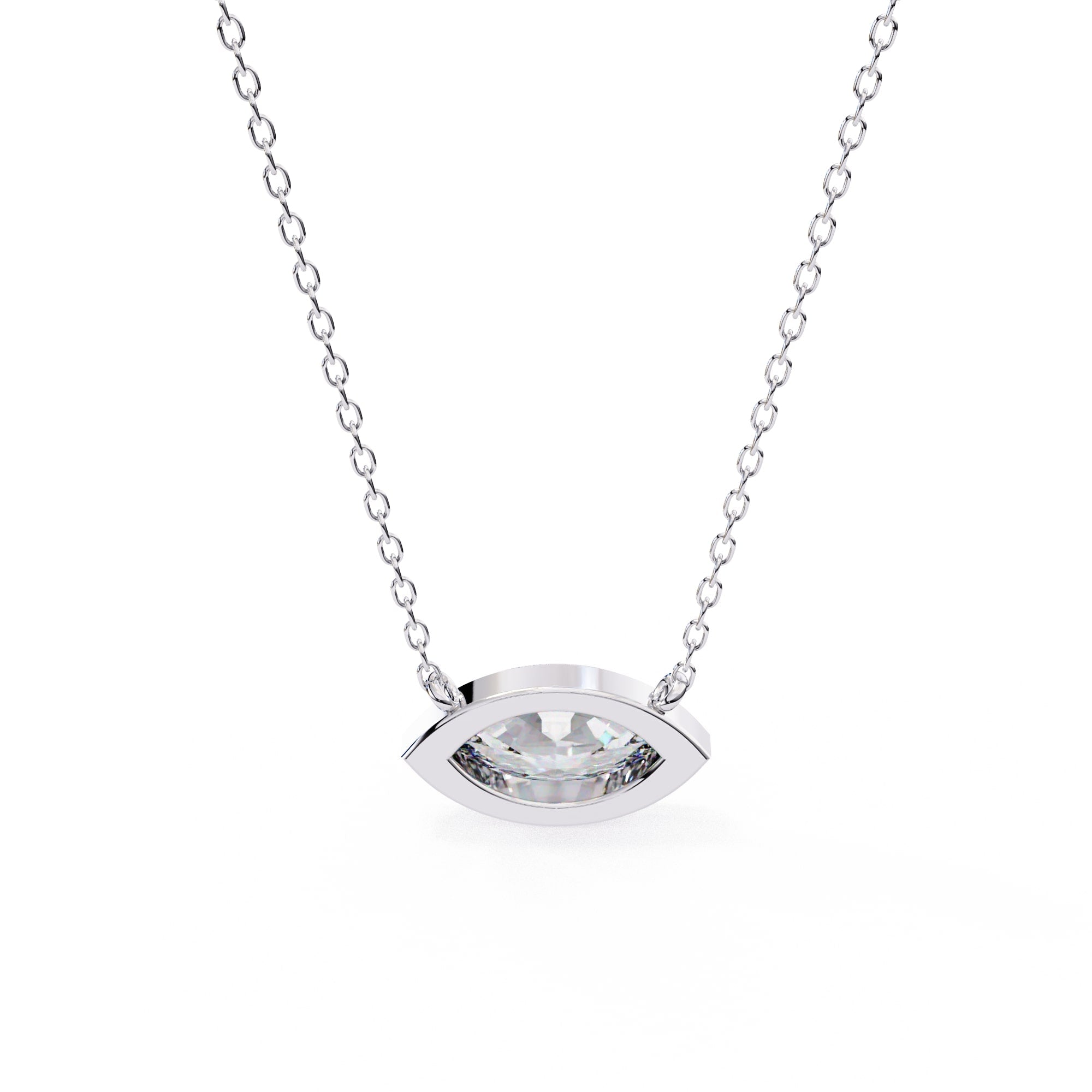 Sophisticated Marquise Bezel Pendant