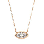 Sophisticated Marquise Bezel Set Pendant