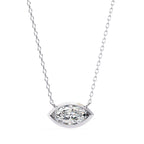 Sophisticated Marquise Bezel Set Pendant