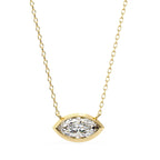 Sophisticated Marquise Bezel Pendant
