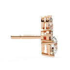 Lab Grown Diamond Round Cut Stud Earrings