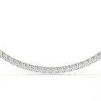 Diamond necklace on a white background