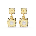 Dangle stud round earrings