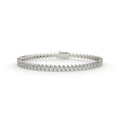 white gold bracelet on a white background