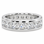 5 Carat Round Cut Lab Grown Diamond Wedding Band For Men