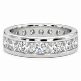 5 Carat Round Cut Lab Grown Diamond Wedding Band For Men