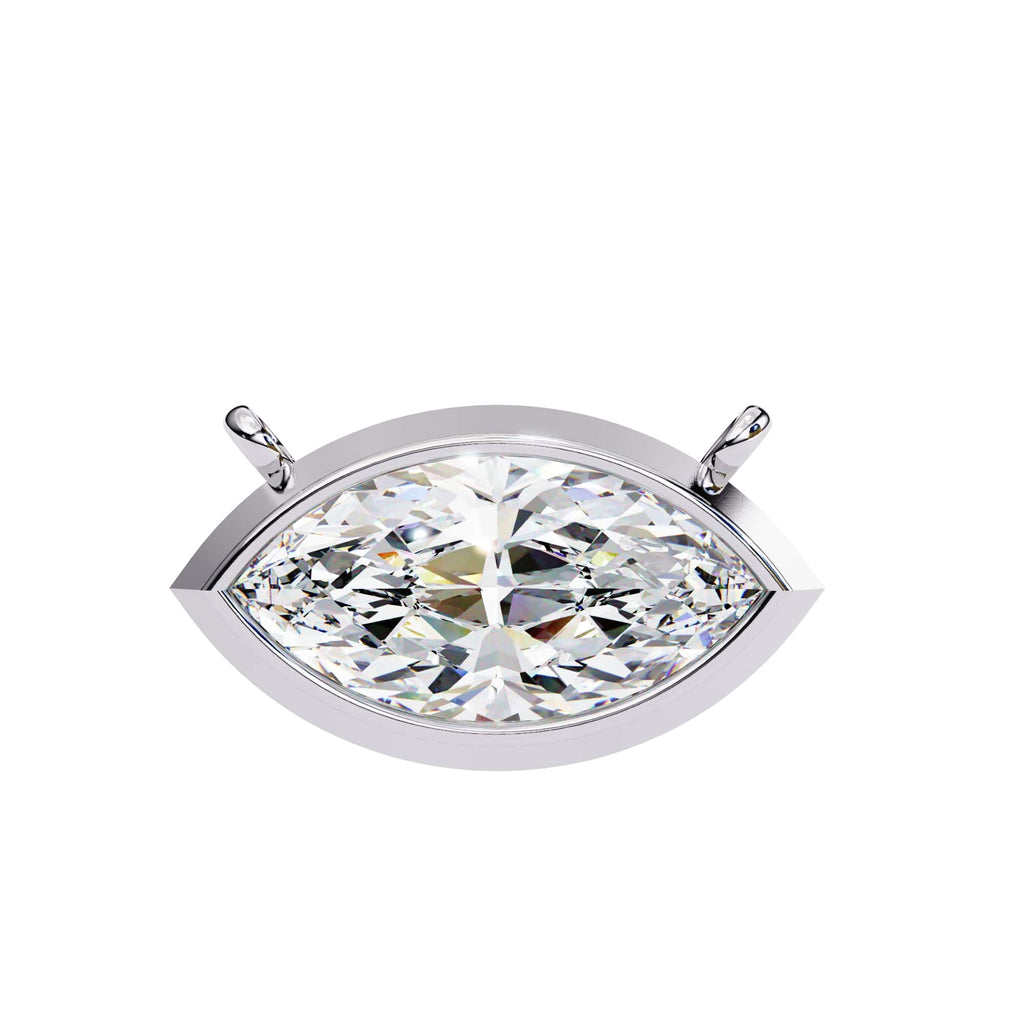 Sophisticated Marquise Bezel Pendant