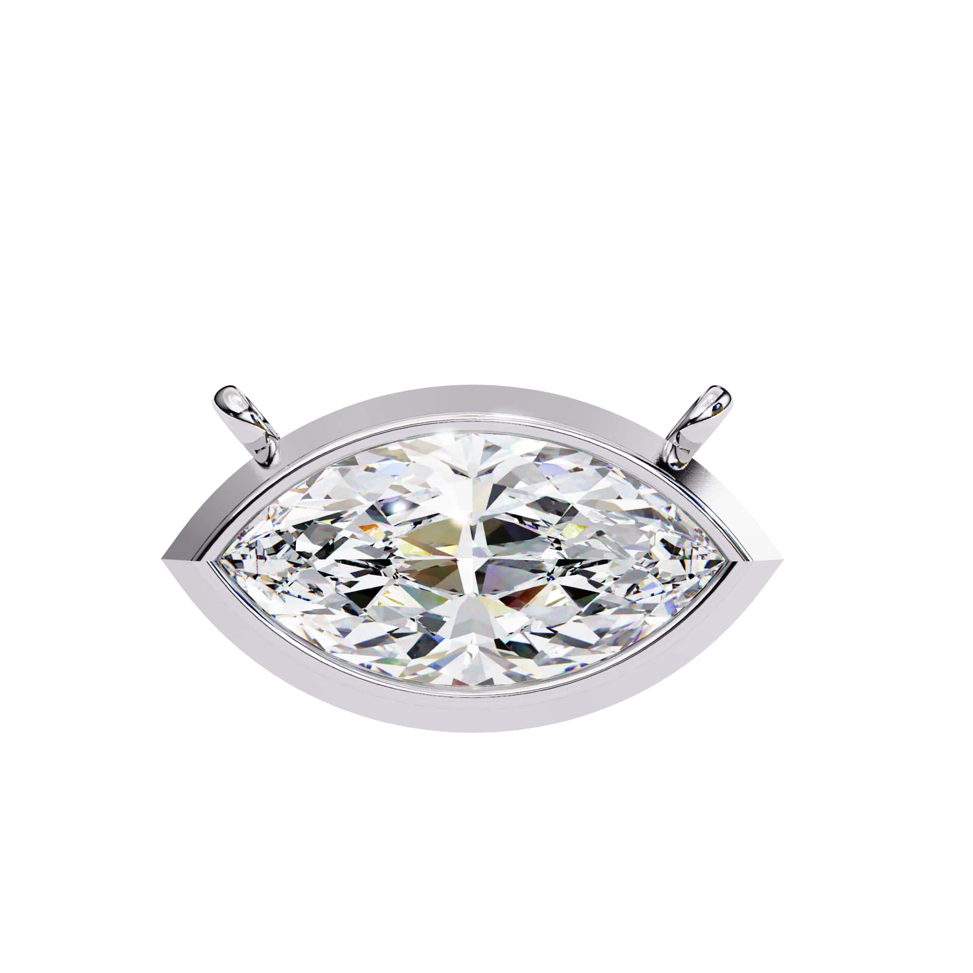 Sophisticated Marquise Bezel Pendant