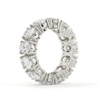 Diamond ring with a white background