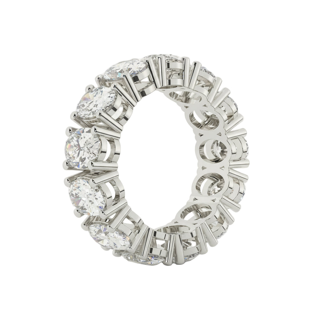 Diamond ring with a white background