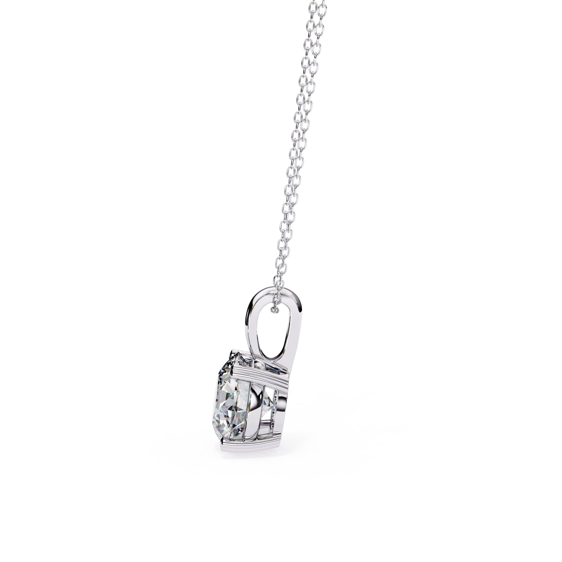 Classic Round Solitaire Pendant