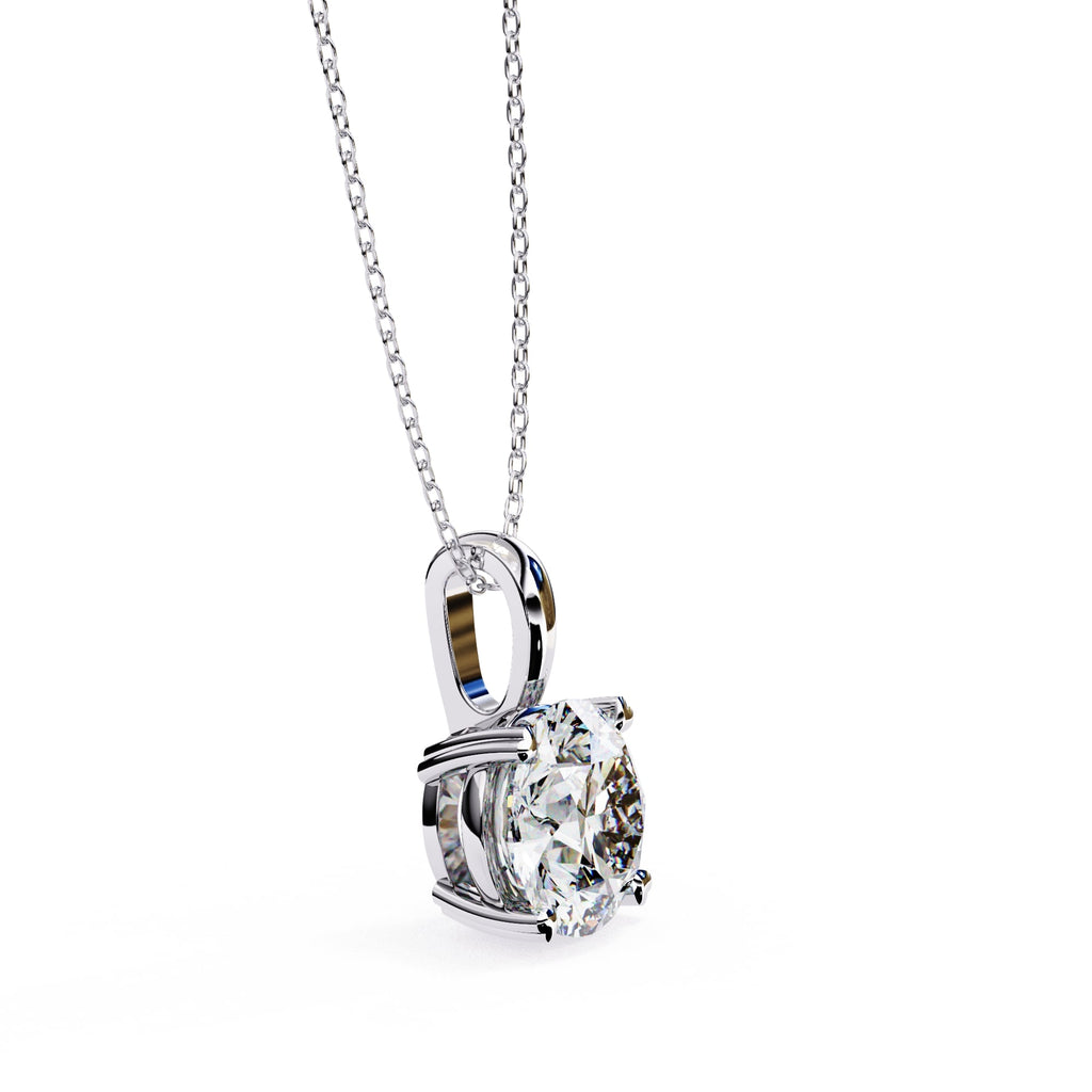 Classic Round Solitaire Pendant