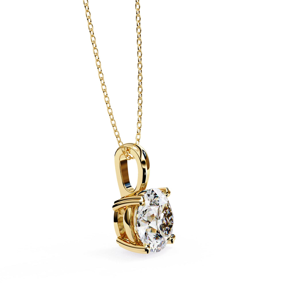 Classic Round Solitaire Pendant