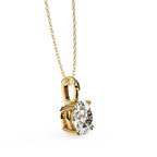 Classic Round Solitaire Pendant