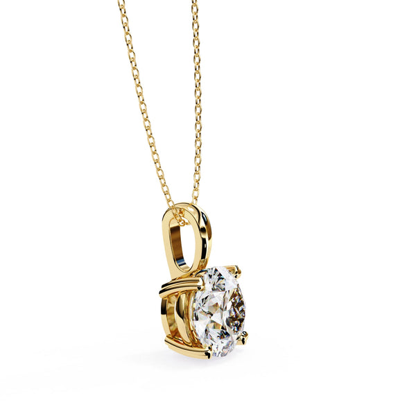 Classic Round Solitaire Pendant