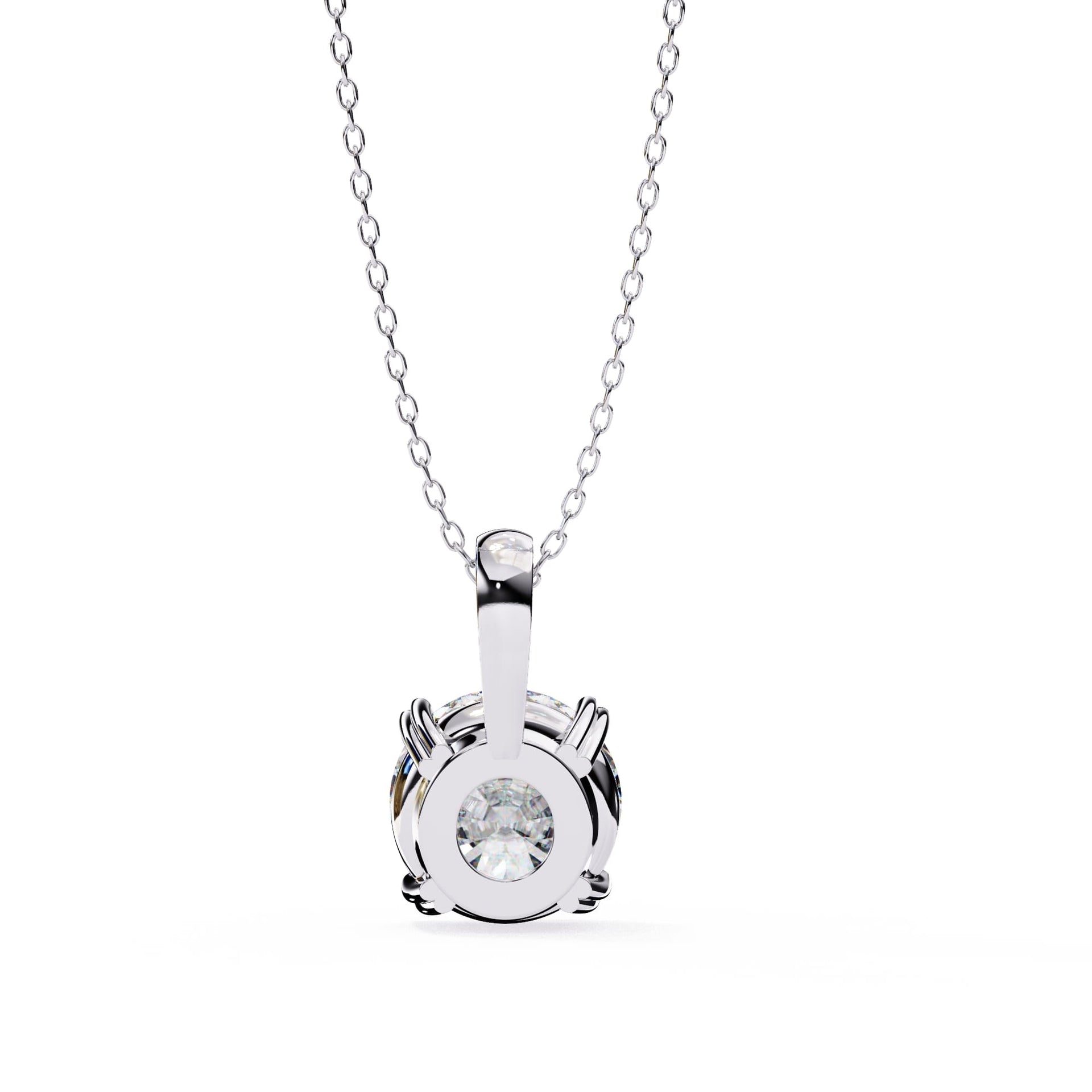 Classic Round Solitaire Pendant