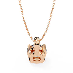 Classic Round Solitaire Pendant