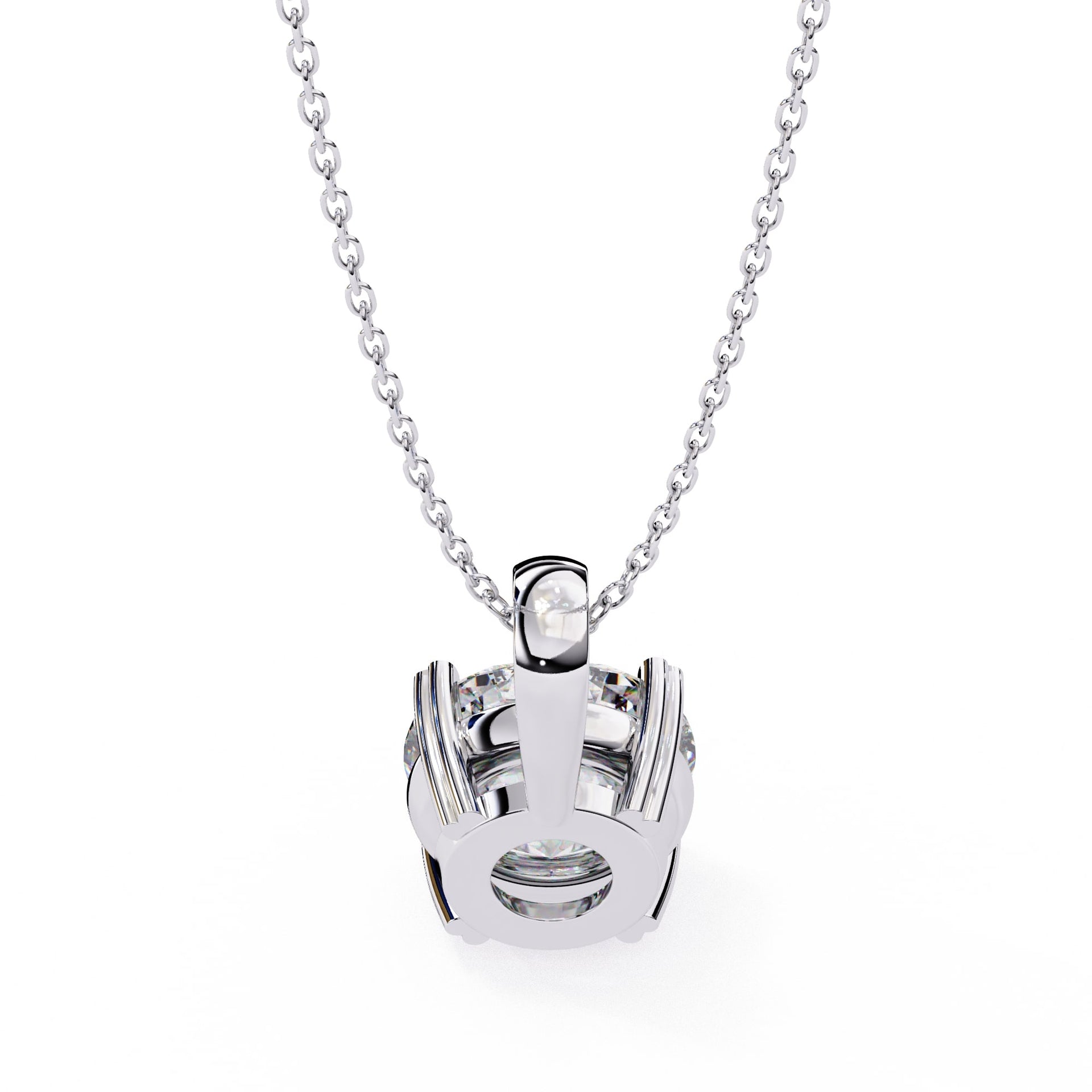 Classic Round Solitaire Pendant