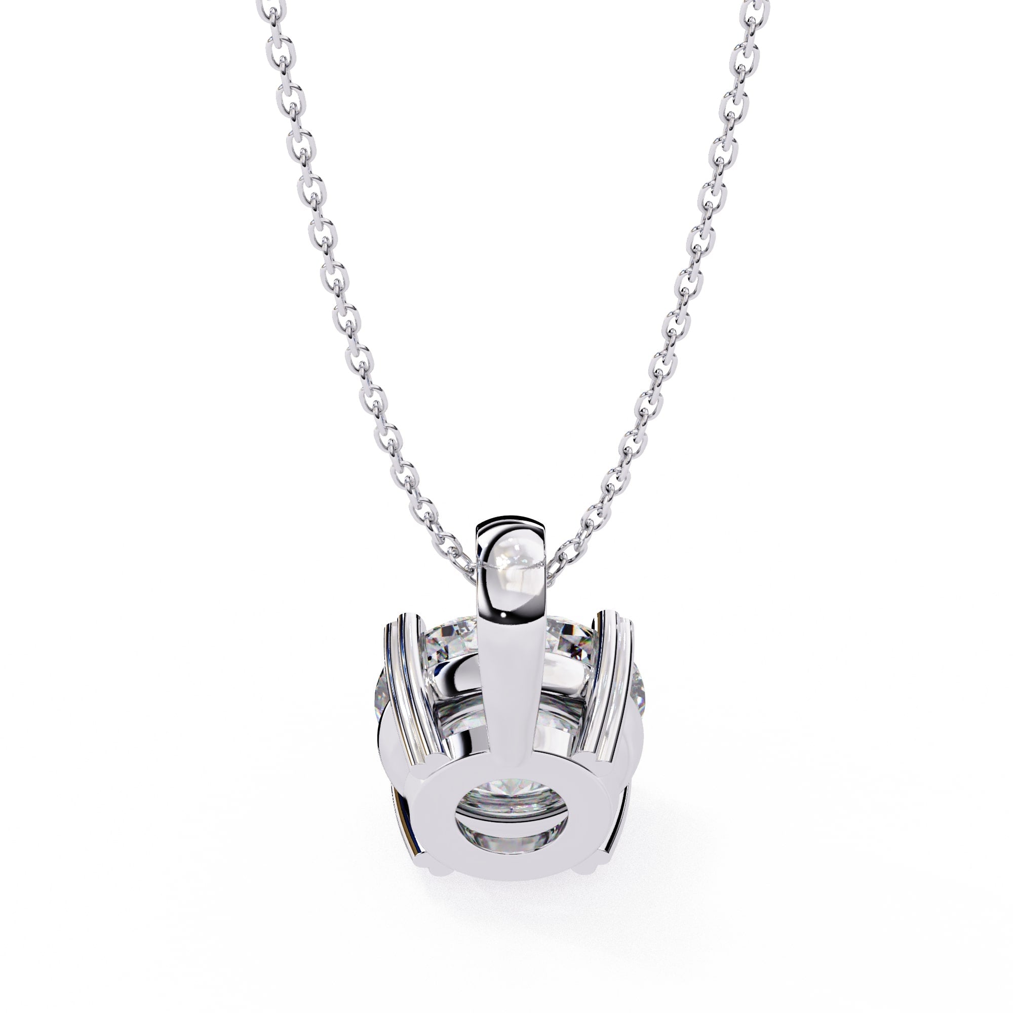 Classic Round Solitaire Pendant