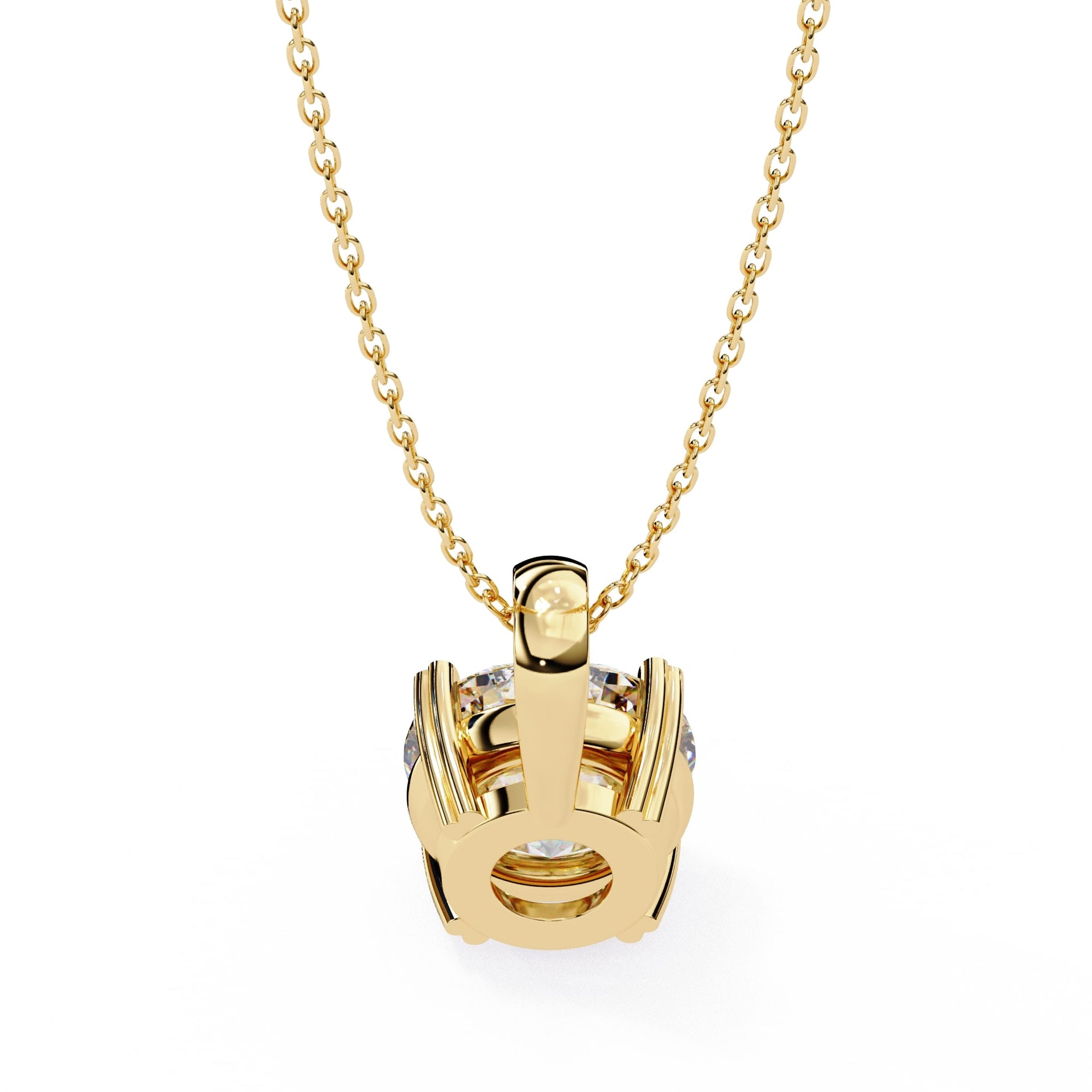 Classic Round Solitaire Pendant