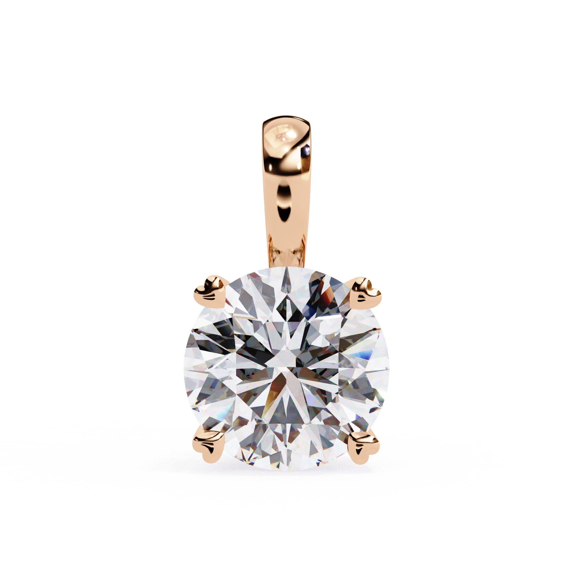 Classic Round Solitaire Pendant