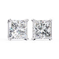 3 Carat Princess Cut Lab Grown Diamond Earrings