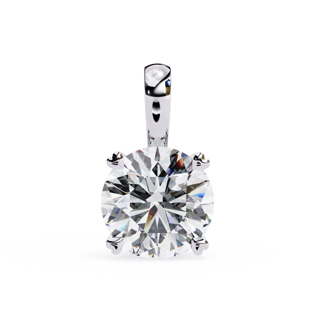 Classic Round Solitaire Pendant