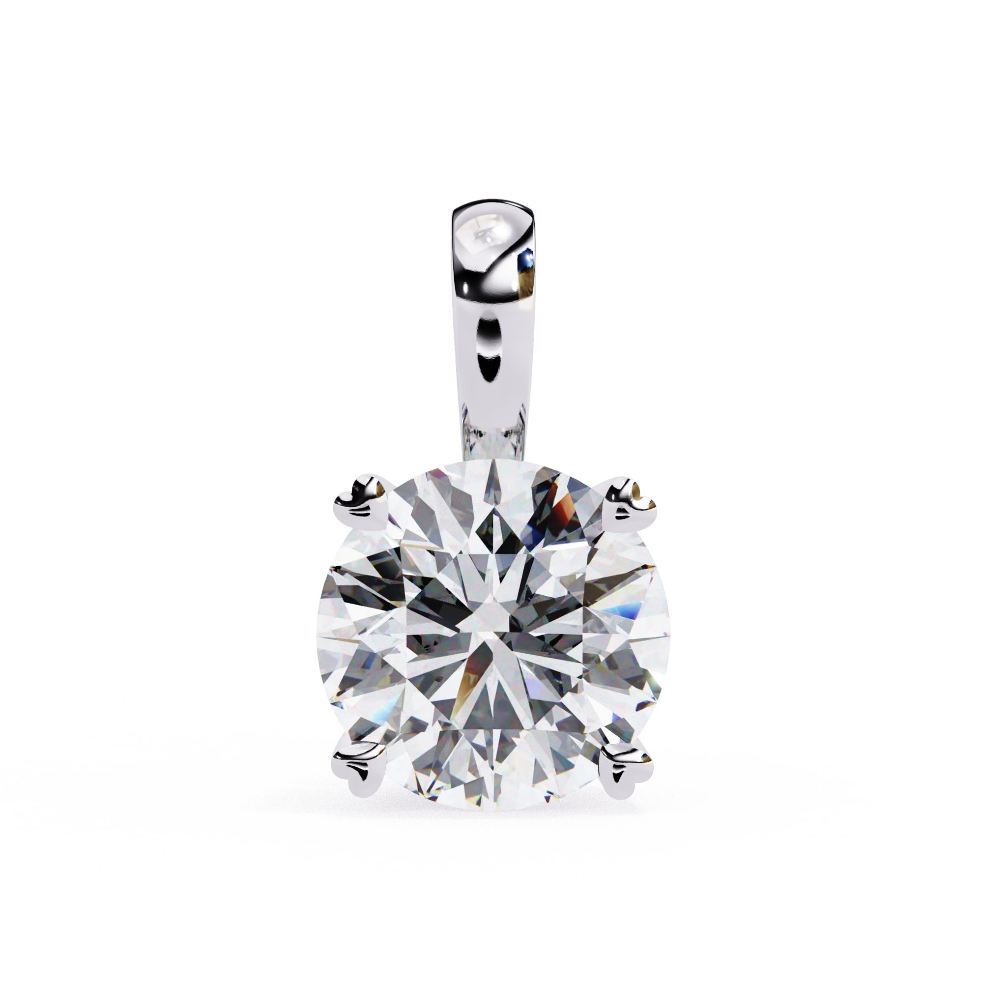 Classic Round Solitaire Pendant
