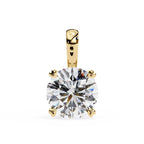 Classic Round Solitaire Pendant