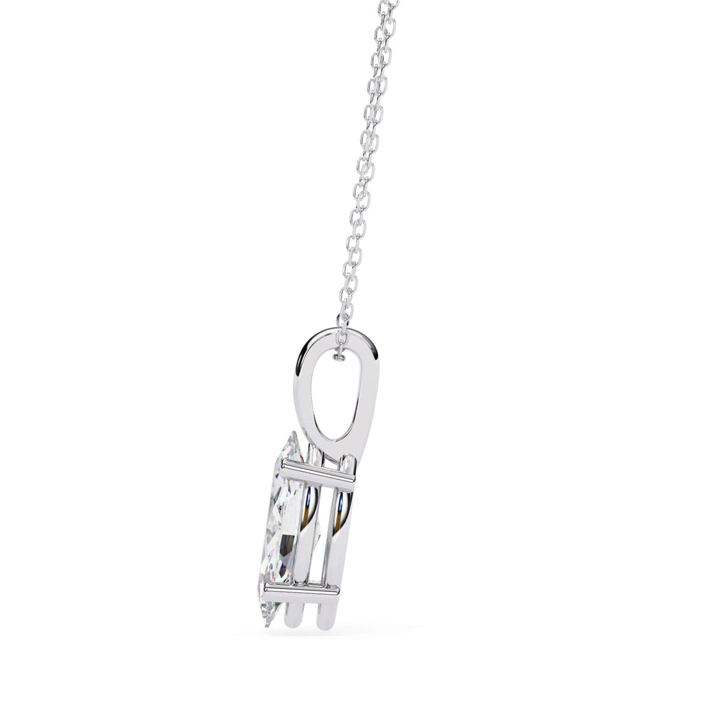 Elegant Marquise Solitaire Pendant