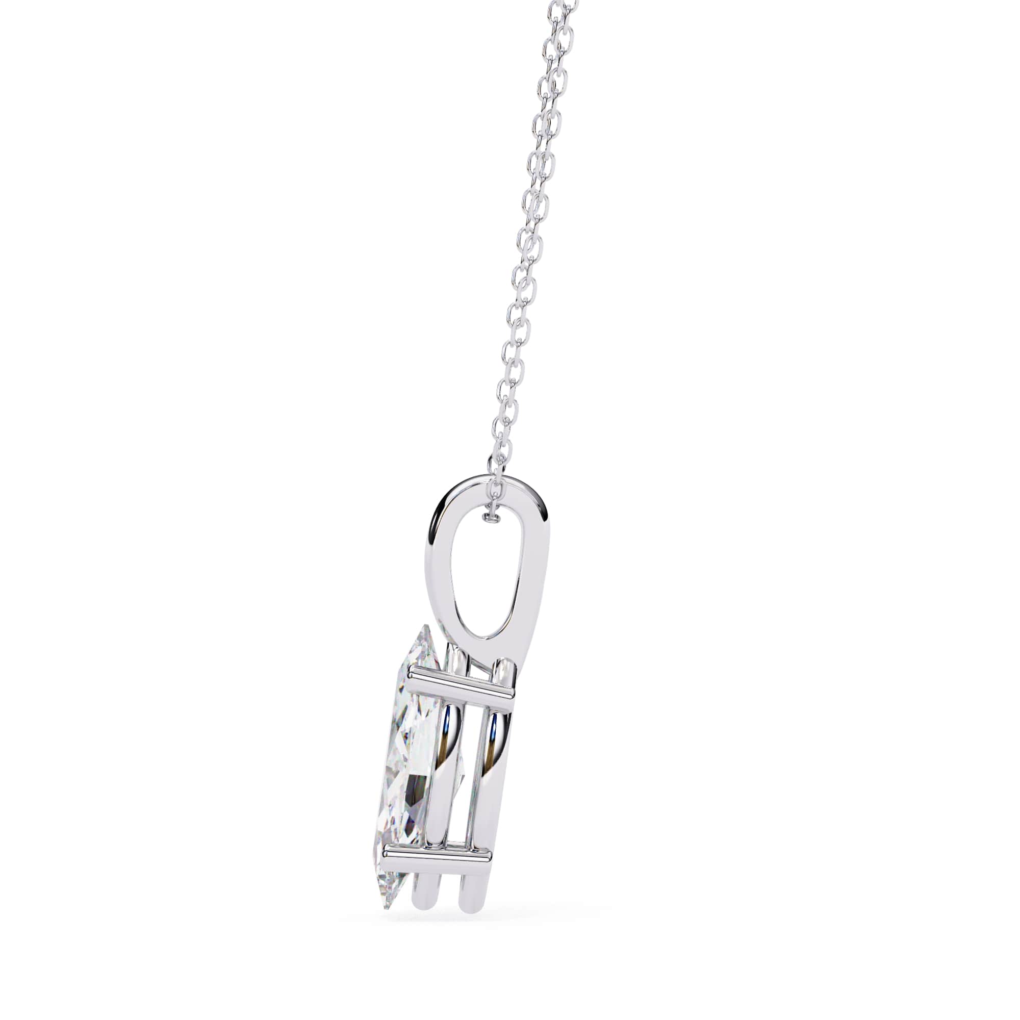 Elegant Marquise Solitaire Pendant