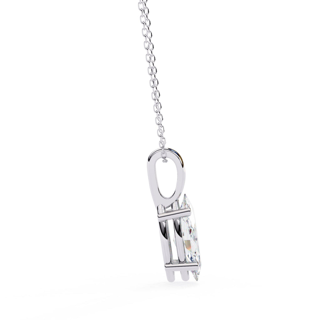 Elegant Marquise Solitaire Pendant