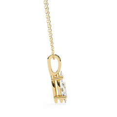 Elegant Marquise Solitaire Pendant