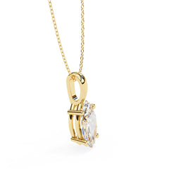 Elegant Marquise Solitaire Pendant