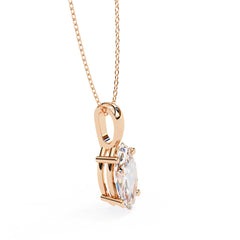 Elegant Marquise Solitaire Pendant