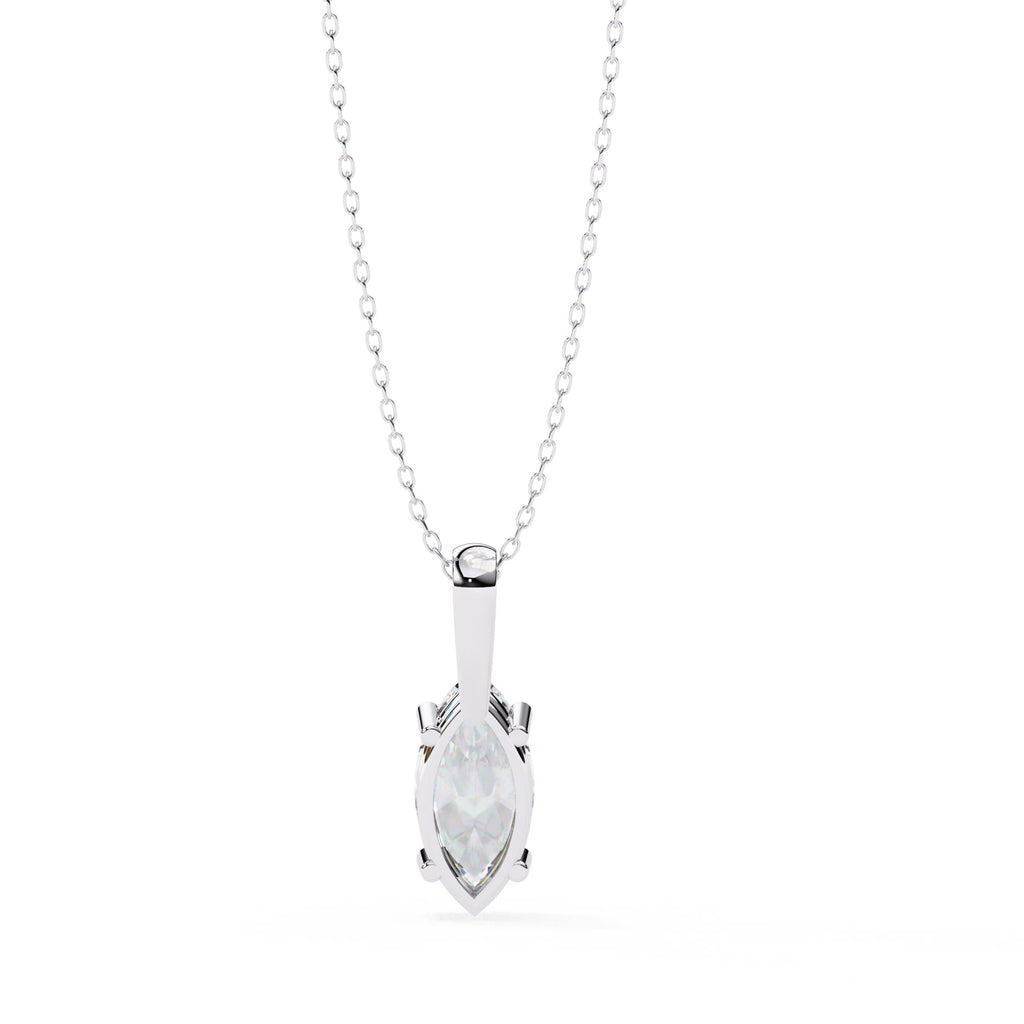 Elegant Marquise Solitaire Pendant
