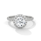 Halo Round Lab Grown Diamond Ring