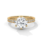 2 Carat Round Cut Solitaire Diamond Ring